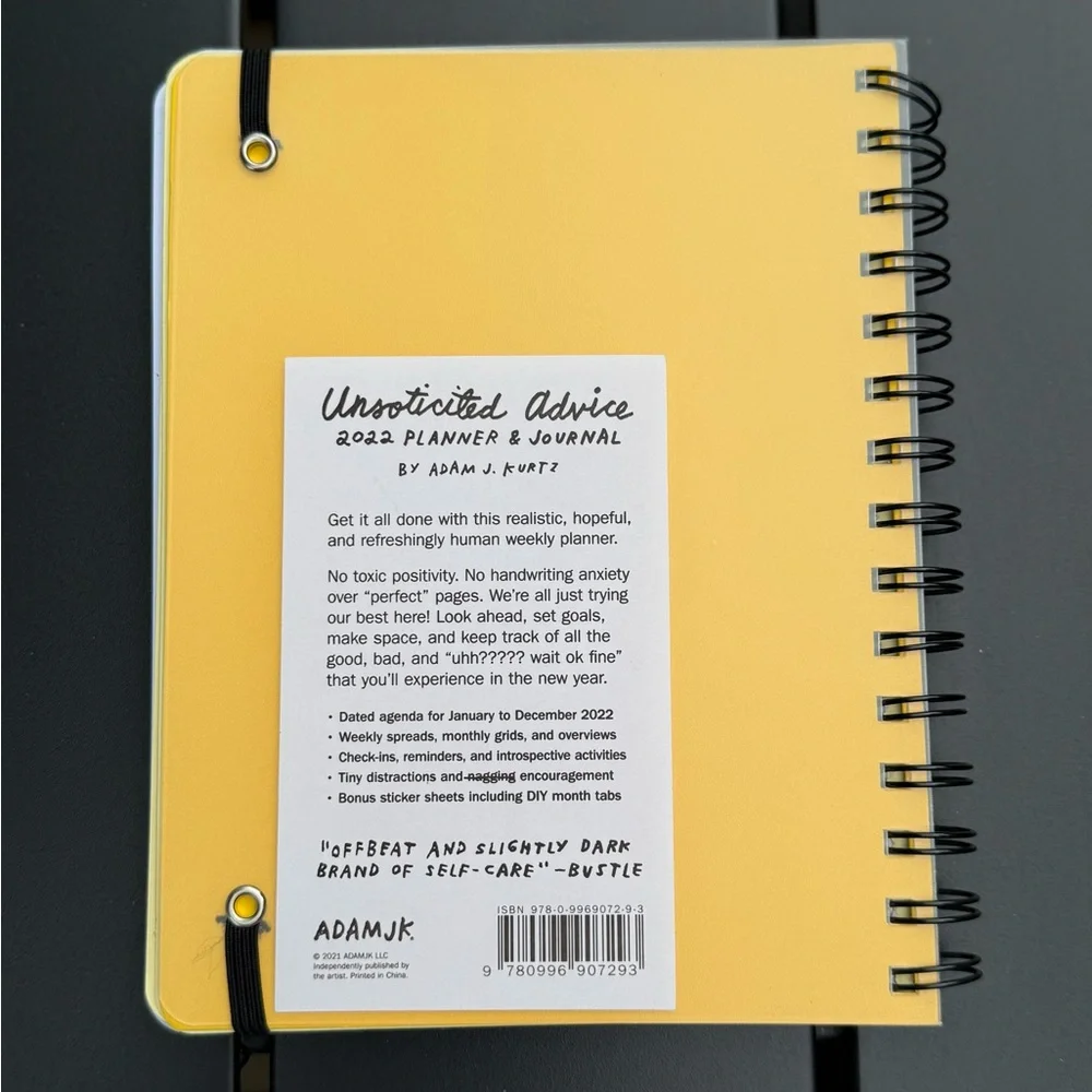 Unsolicited Advice Planner by Adam Kurtz (2022)
